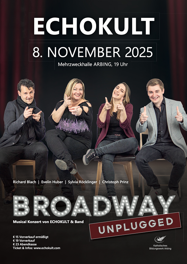 Broadway unplugged Plakat
